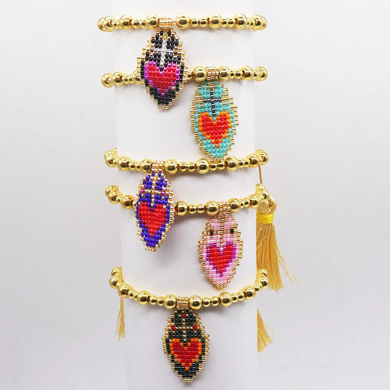 Sacred Heart Beaded Bracelet – Jewelry of God