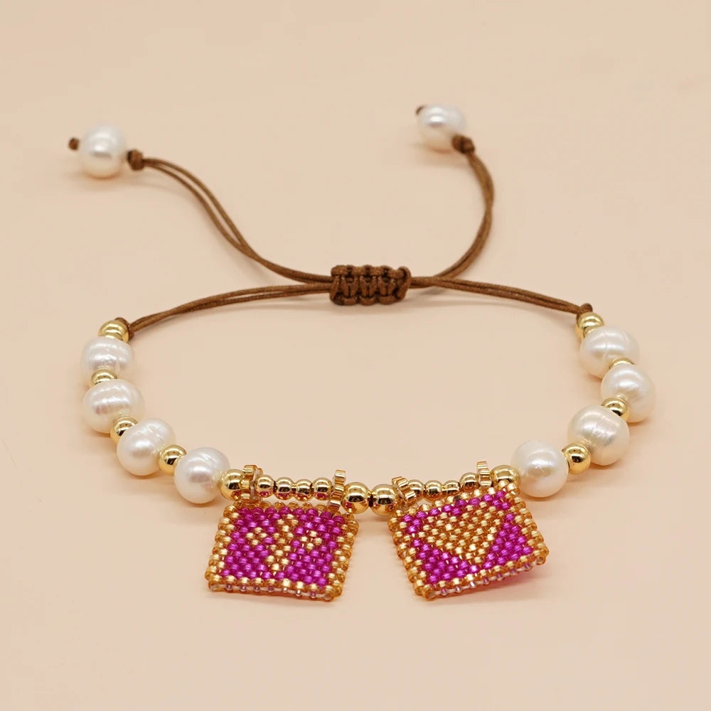 Beaded Pearl Scapular Bracelet – Faith & Elegance in Every Detail