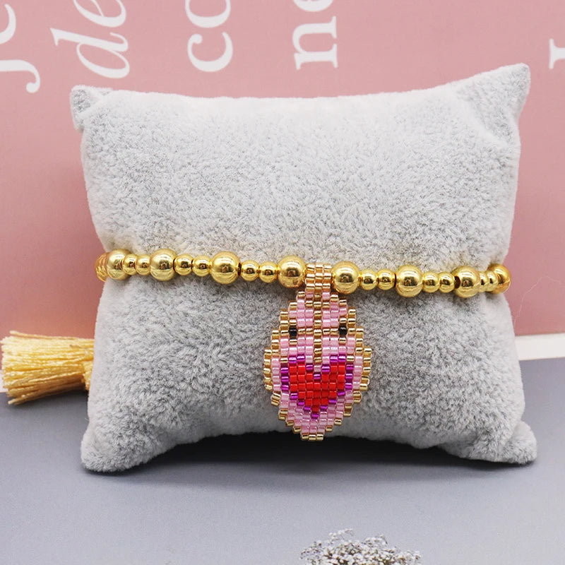 Sacred Heart Beaded Bracelet – Jewelry of God