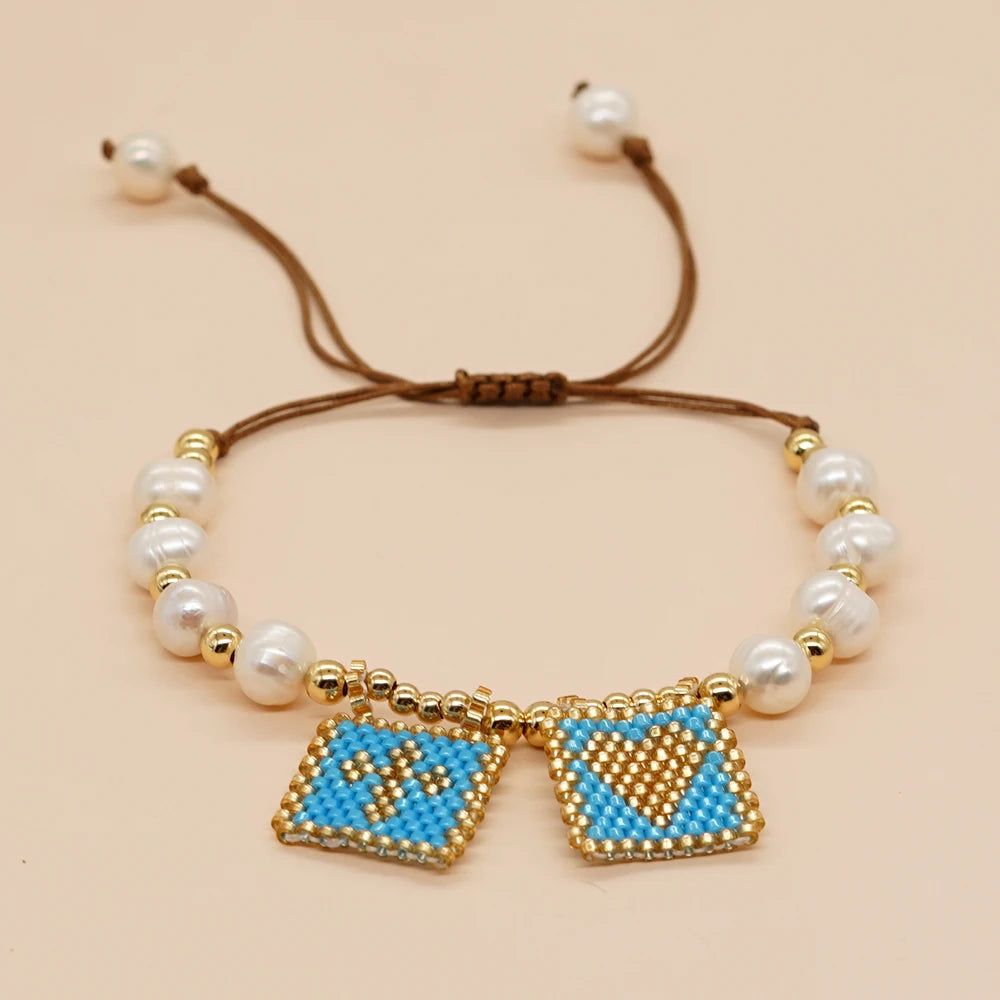 Beaded Pearl Scapular Bracelet – Faith & Elegance in Every Detail