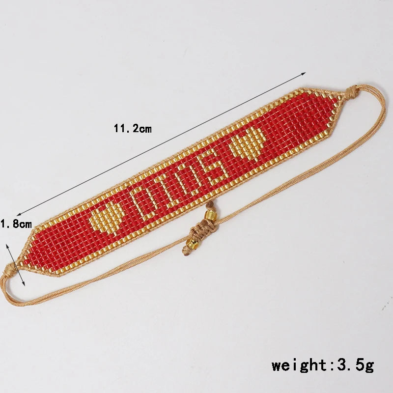 Beaded Bracelet “DIOS” – Handmade Faith & Elegance