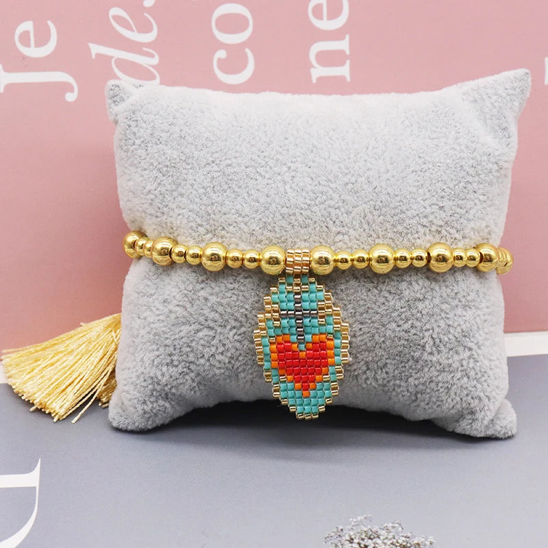 Sacred Heart Beaded Bracelet – Jewelry of God