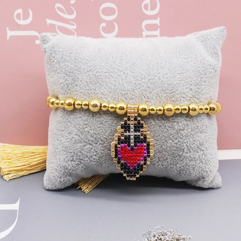 Sacred Heart Beaded Bracelet – Jewelry of God