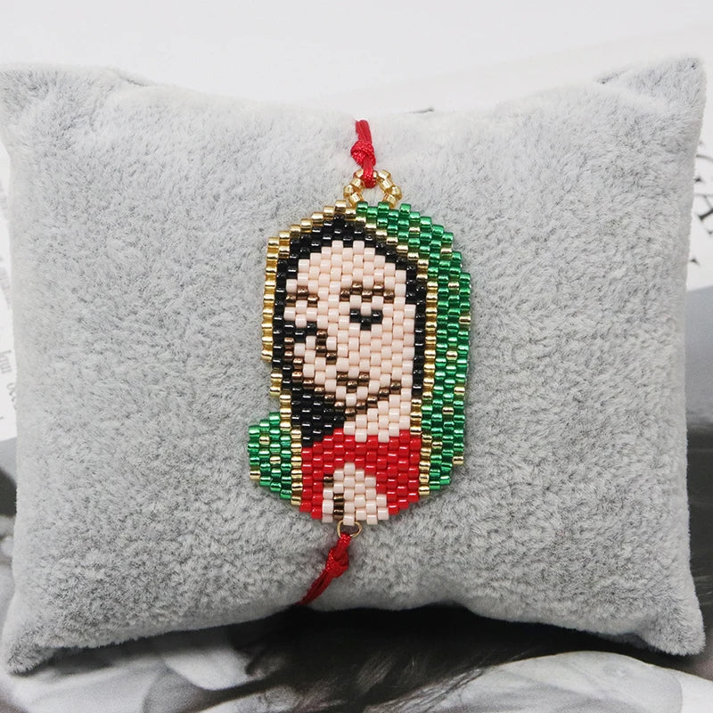 Our Lady of Guadalupe Beaded Bracelet – Handmade Faith Jewelry
