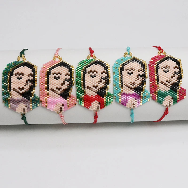 Our Lady of Guadalupe Beaded Bracelet – Handmade Faith Jewelry