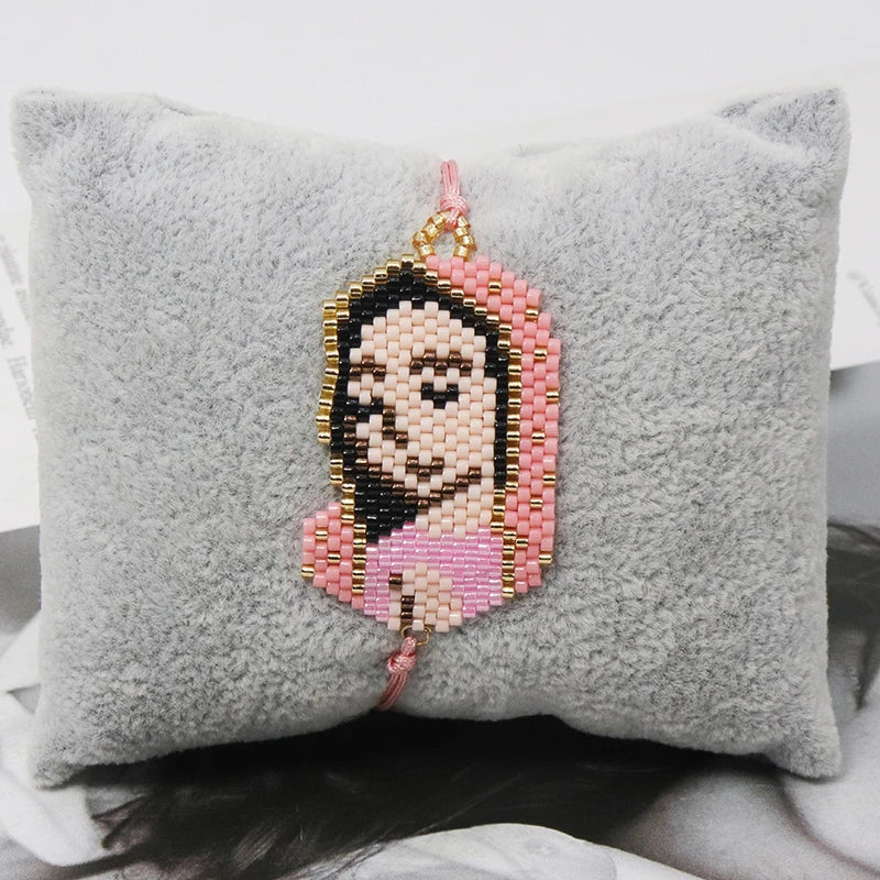 Our Lady of Guadalupe Beaded Bracelet – Handmade Faith Jewelry