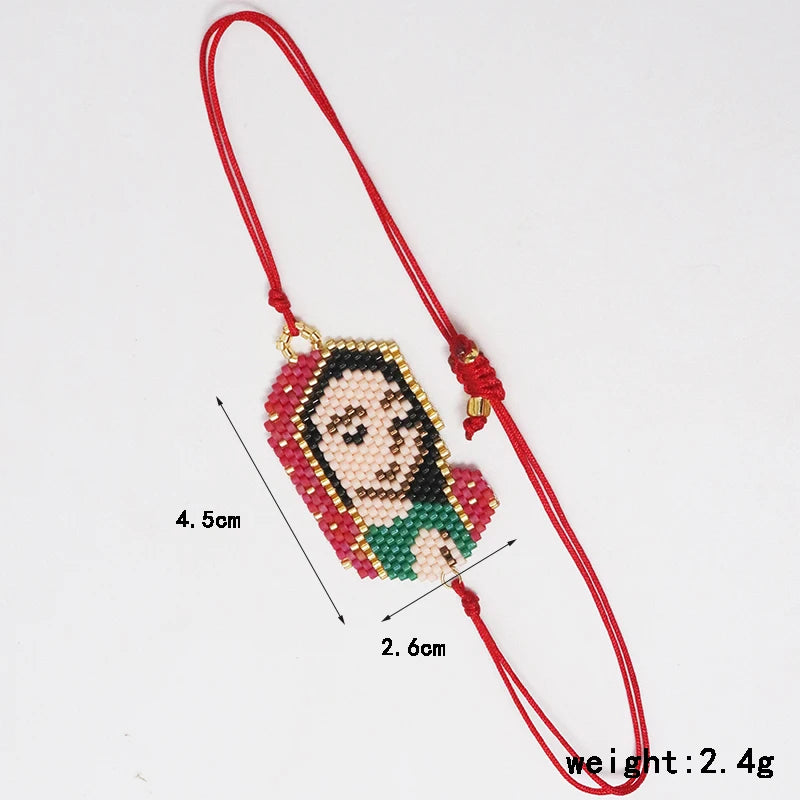 Our Lady of Guadalupe Beaded Bracelet – Handmade Faith Jewelry