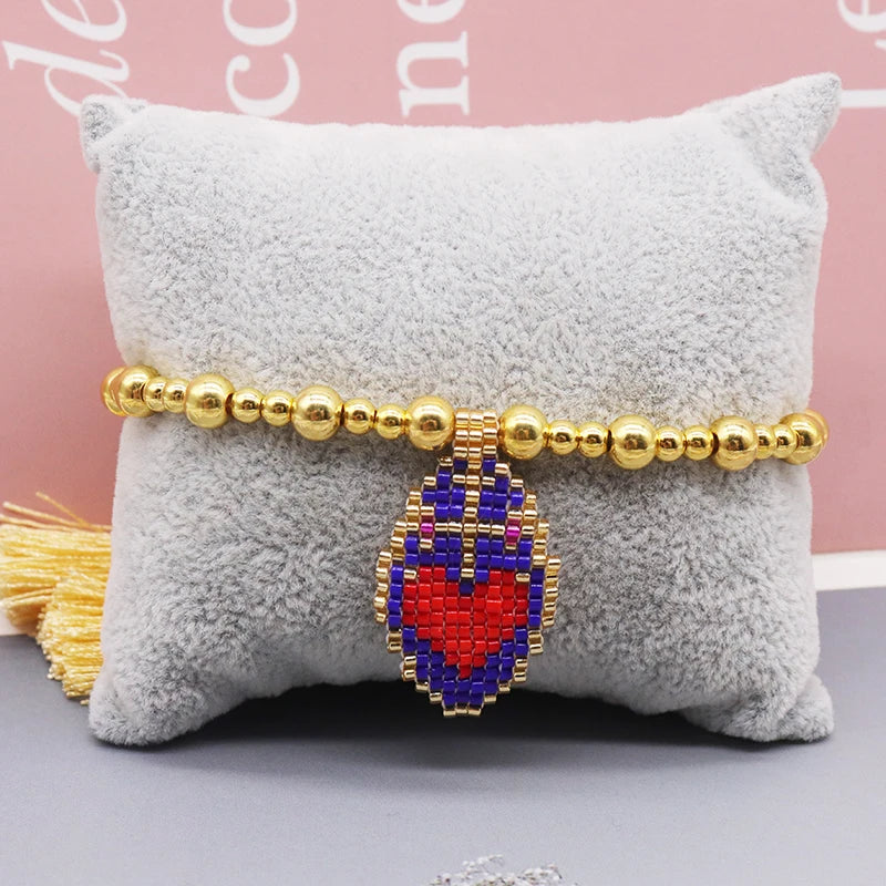 Sacred Heart Beaded Bracelet – Jewelry of God