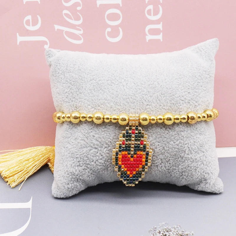 Sacred Heart Beaded Bracelet – Jewelry of God