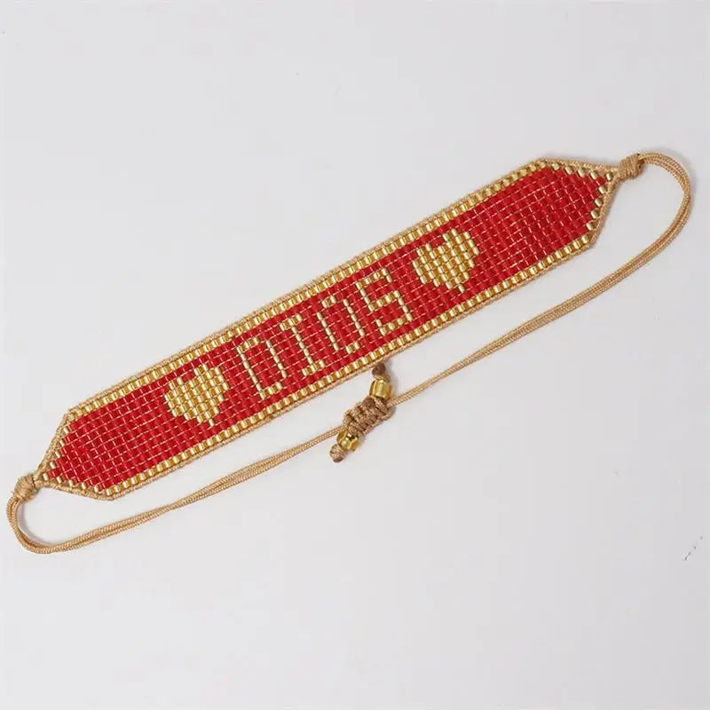 Beaded Bracelet “DIOS” – Handmade Faith & Elegance