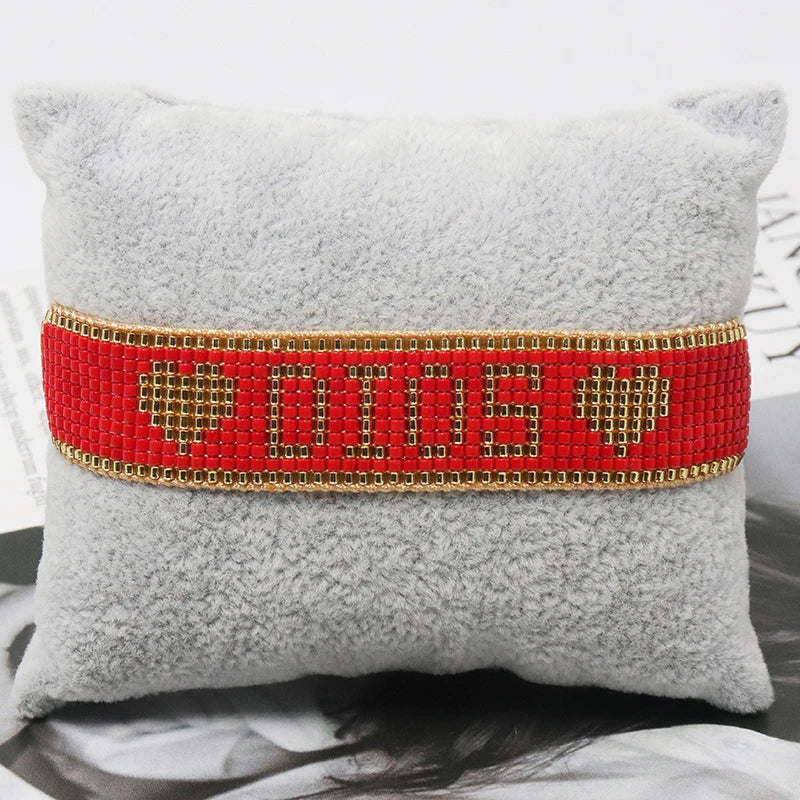 Beaded Bracelet “DIOS” – Handmade Faith & Elegance