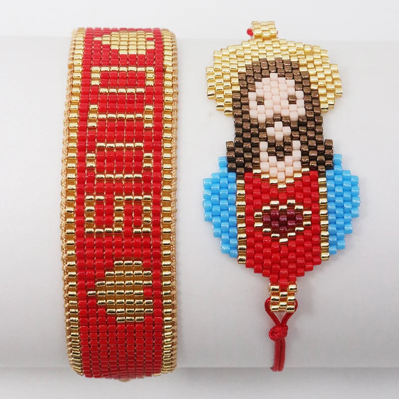 Sacred Beads Bracelet Set – Jesus Christ & "DIOS" Design