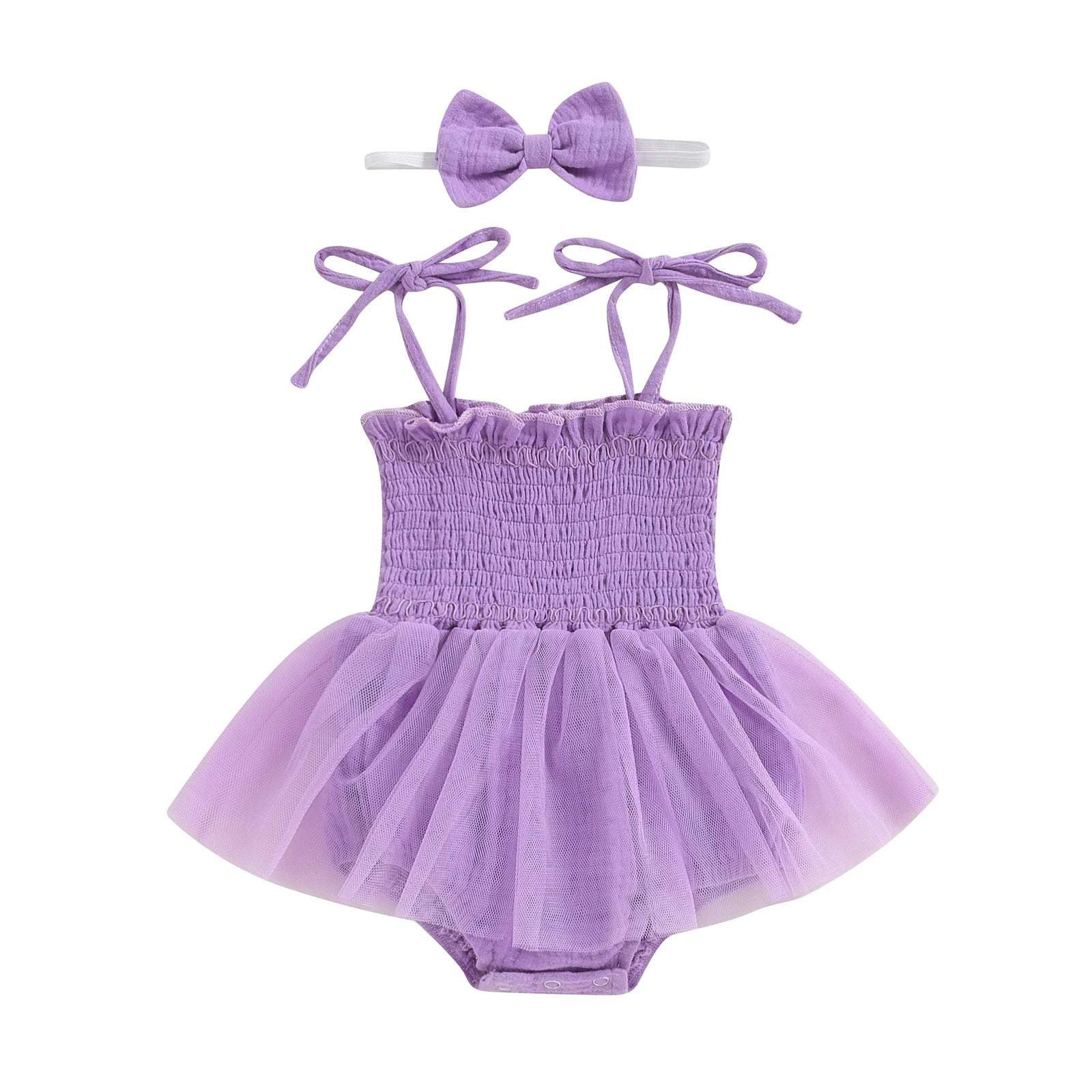 Princess Tulle Baby Romper Set