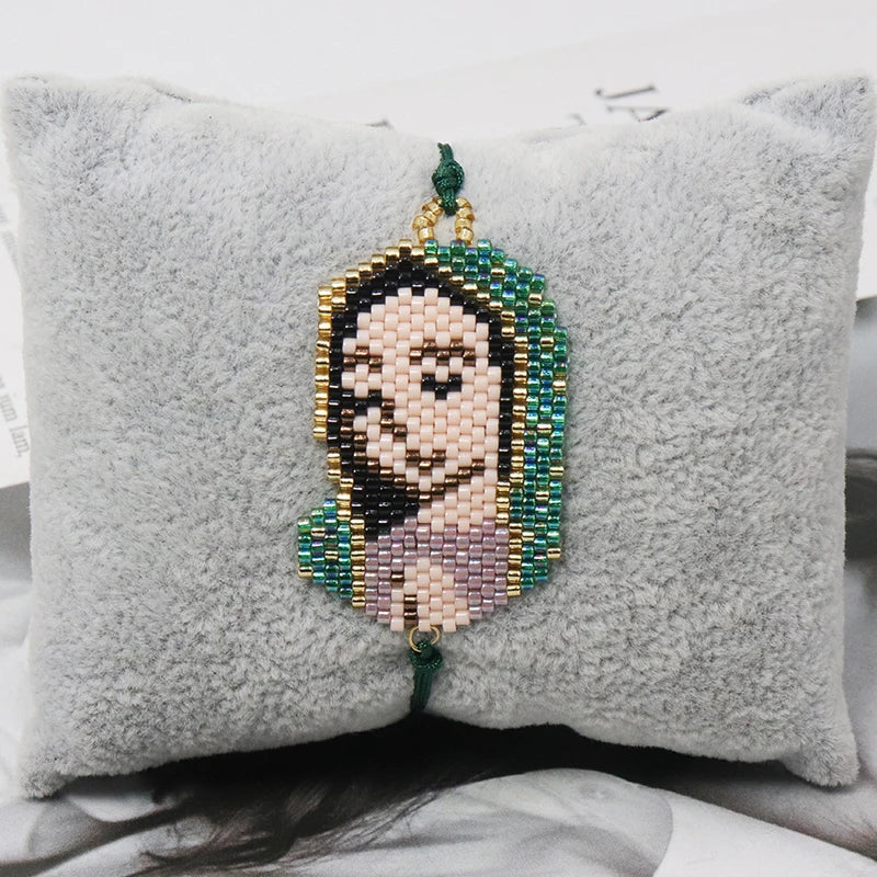 Our Lady of Guadalupe Beaded Bracelet – Handmade Faith Jewelry