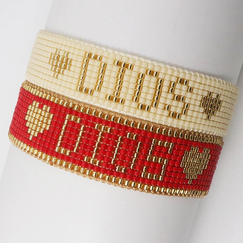 Beaded Bracelet “DIOS” – Handmade Faith & Elegance