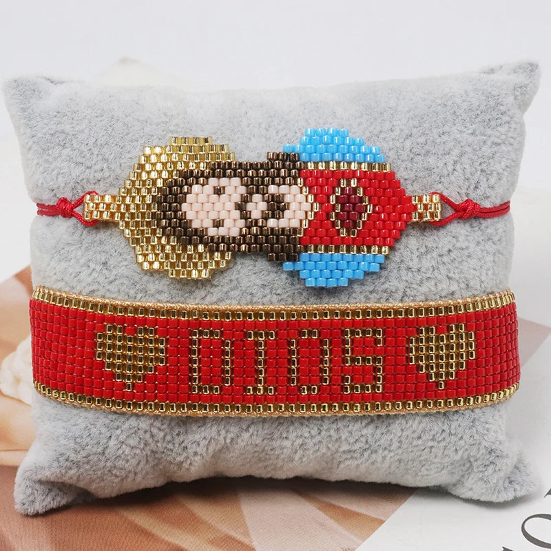 Sacred Beads Bracelet Set – Jesus Christ & "DIOS" Design