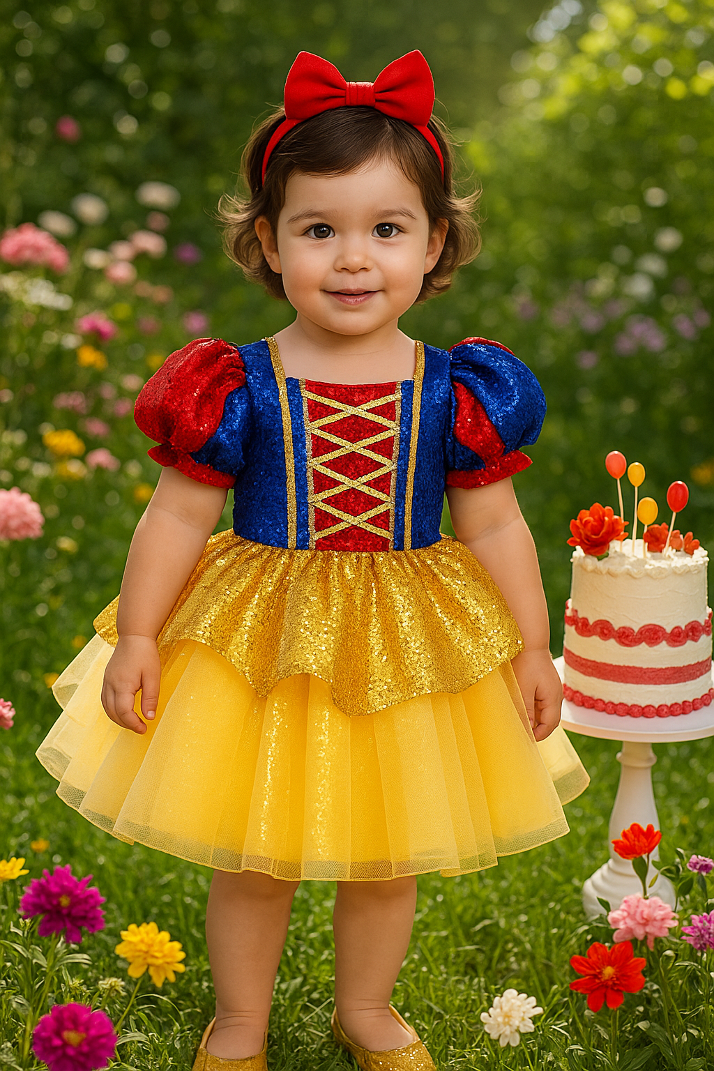 Snow White Sequin Party Costume