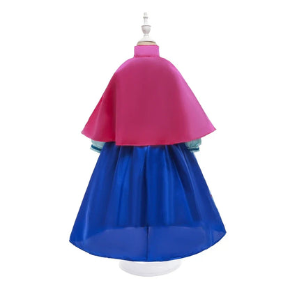 Anna Kids' Costume with Pink Cape