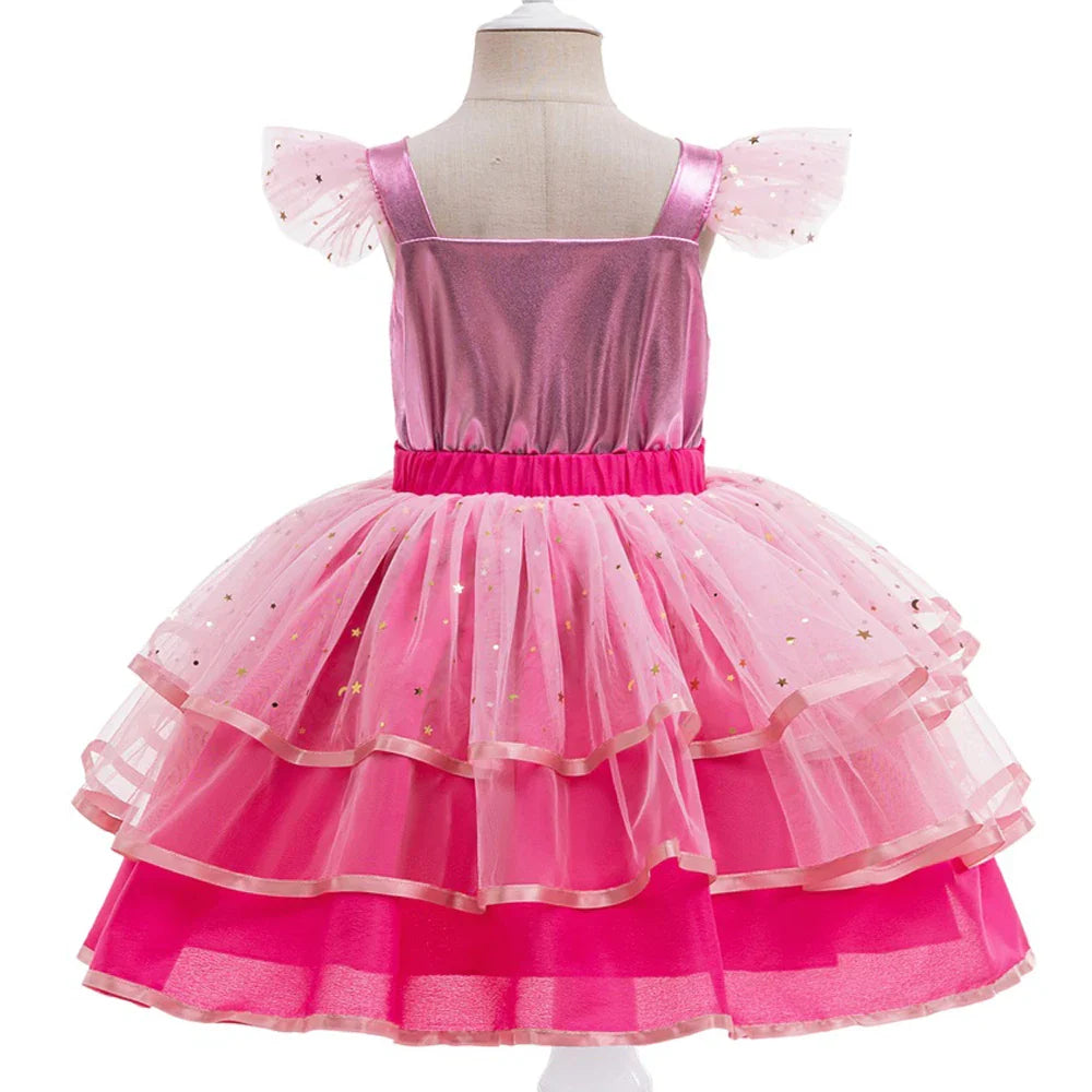 Barbie Kids' Costume with Crown, Wand & Gloves