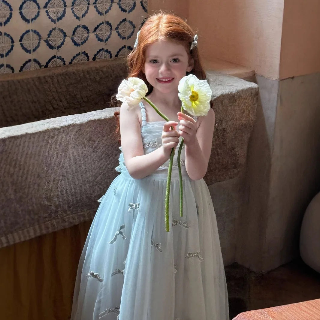 Bluebell Bow Children's Party Dress