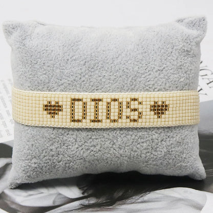 Beaded Bracelet “DIOS” – Handmade Faith & Elegance