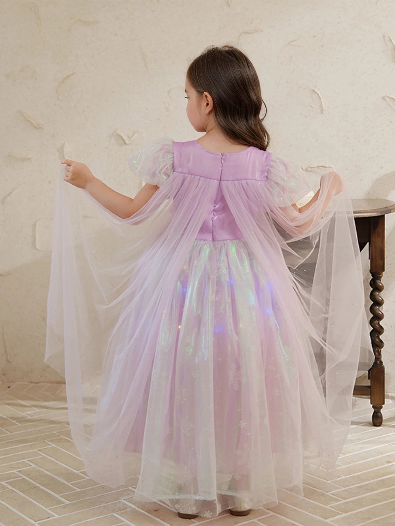 Luna Sparkle Princess Dress – Lilac Magic