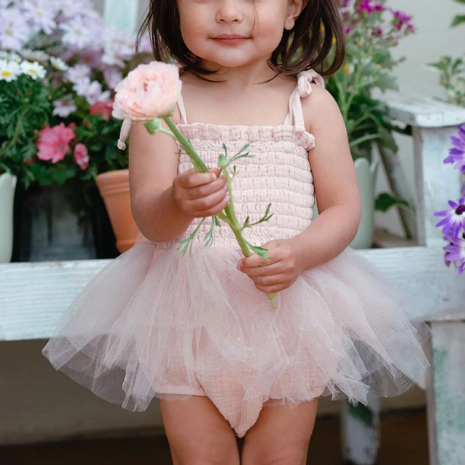 Princess Tulle Baby Romper Set