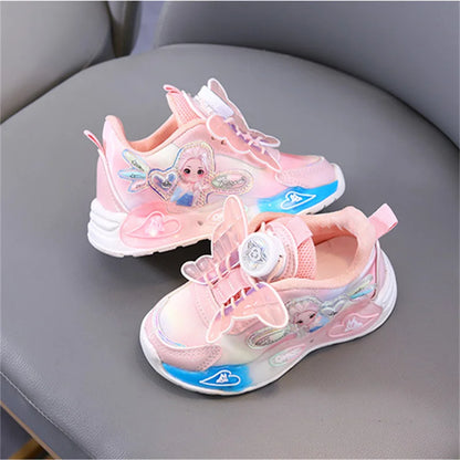 Frozen Butterfly LED Kids' Sneakers