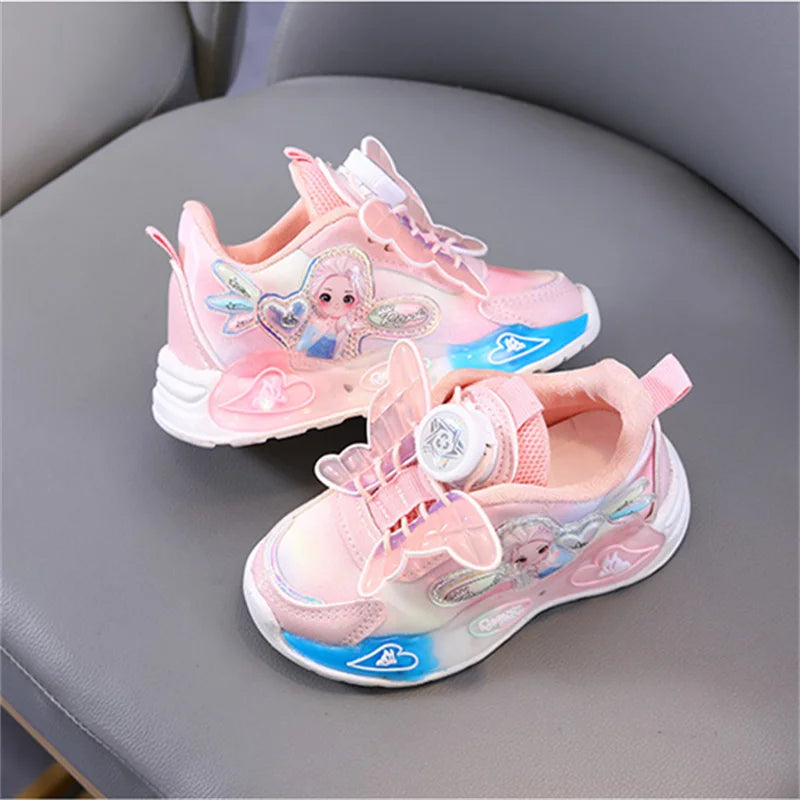 Frozen Butterfly LED Kids' Sneakers