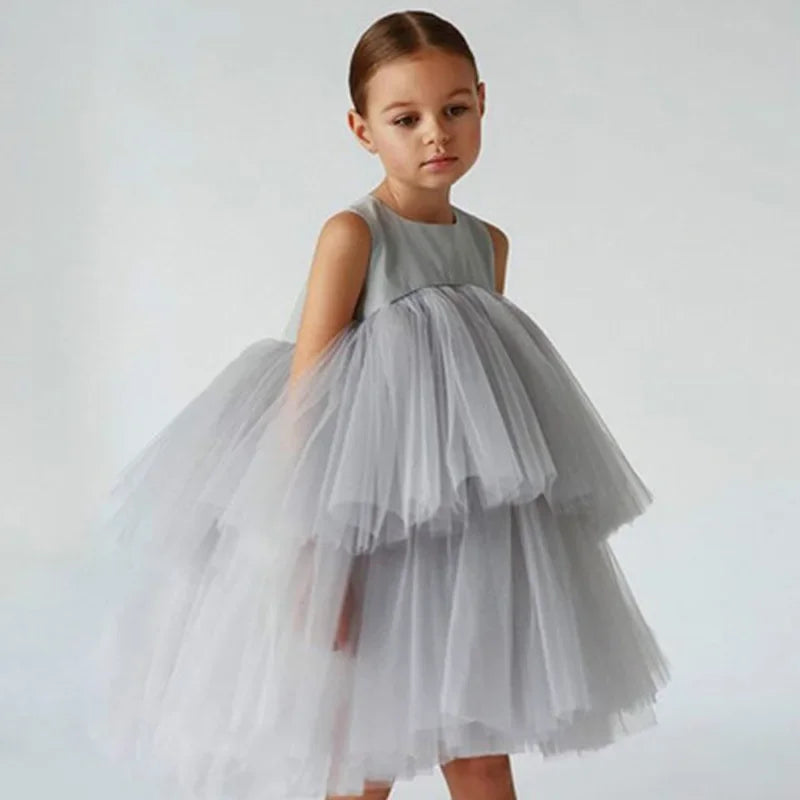 Layered Tulle Kids' Dress